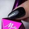 Top Hybrydowy MOLLYNAILS 10g LED/UV Sparkle Top Oh, Rio! Brokat Drobinki